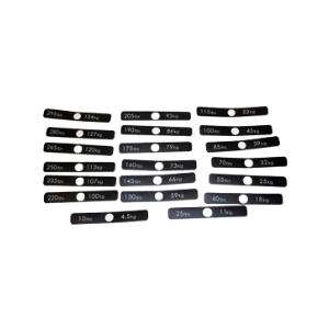 Spec Label - Weight Plate - 15LBS - White Word – Johnson Fitness Australia