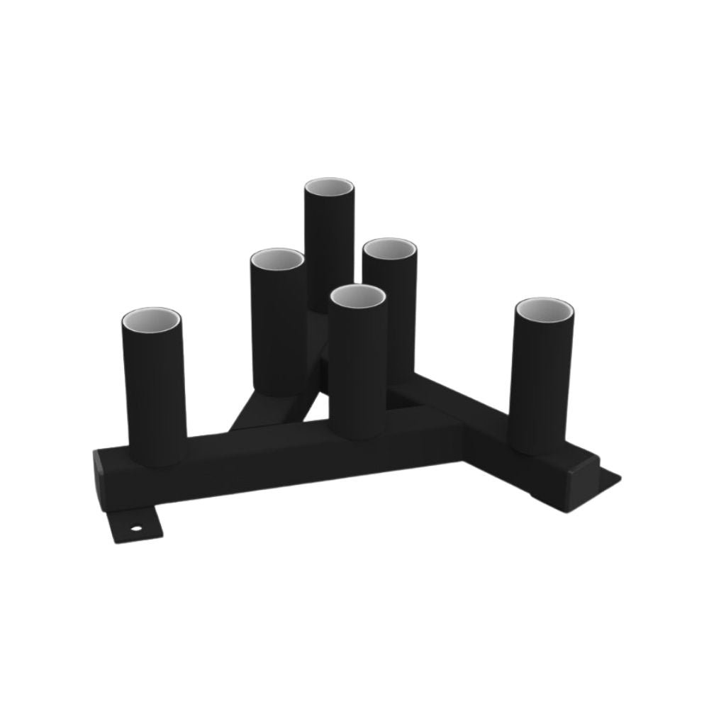 3 bar olympic barbell stand - black