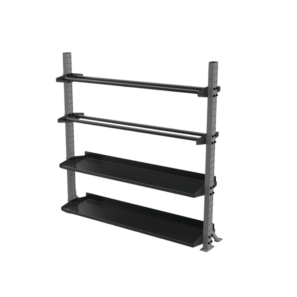 Gym Equipment Barbell Kettlebell Rack Coloured Diagram