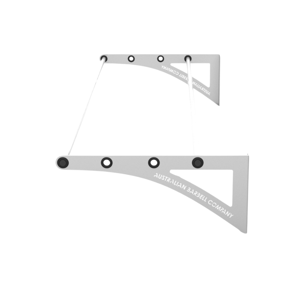 wall mounted fitball rack - white