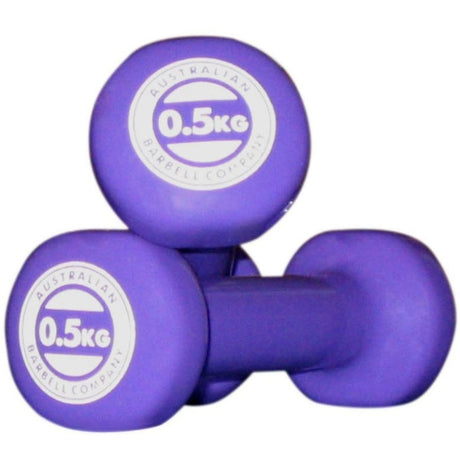 0.5kg Purple Australian Barbell Company Barbells - white background