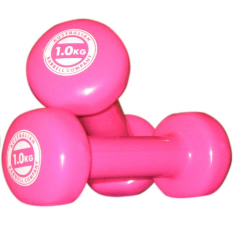australian barbell company - dumbbells - pink 1kg