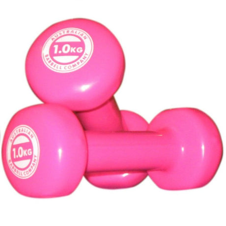 australian barbell company - dumbbells - pink 1kg