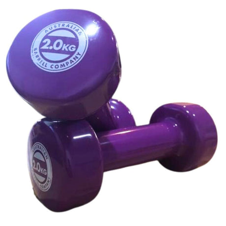 australian barbell company - dumbbells - purple 2kg