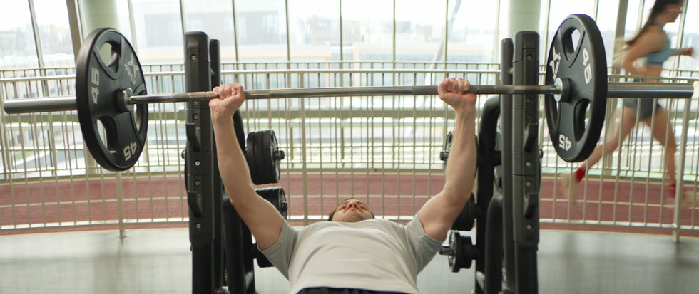 Matrix Brand Video Believe in Better - Man Chest Press Bench in Gym - symmetrical angle