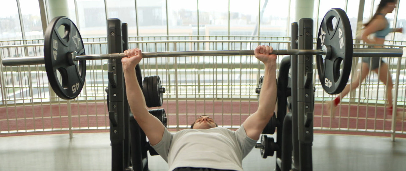 Matrix Brand Video Believe in Better - Man Chest Press Bench in Gym - symmetrical angle