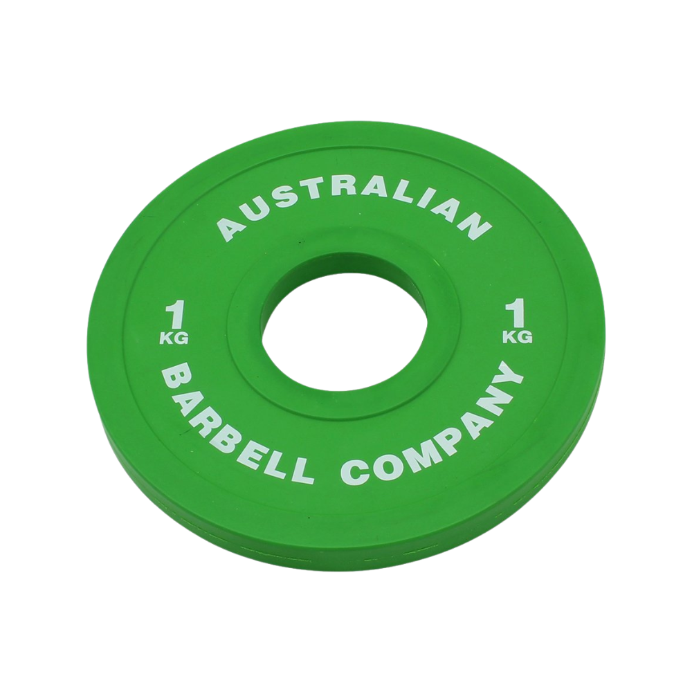 Australian barbell company plate weight - green 1kg
