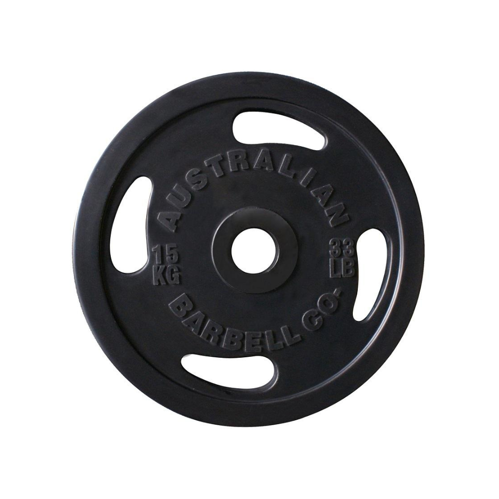 Australian barbell company plate weight - black 15kg
