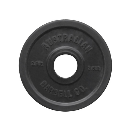 Australian barbell company plate weight - black 2.5kg