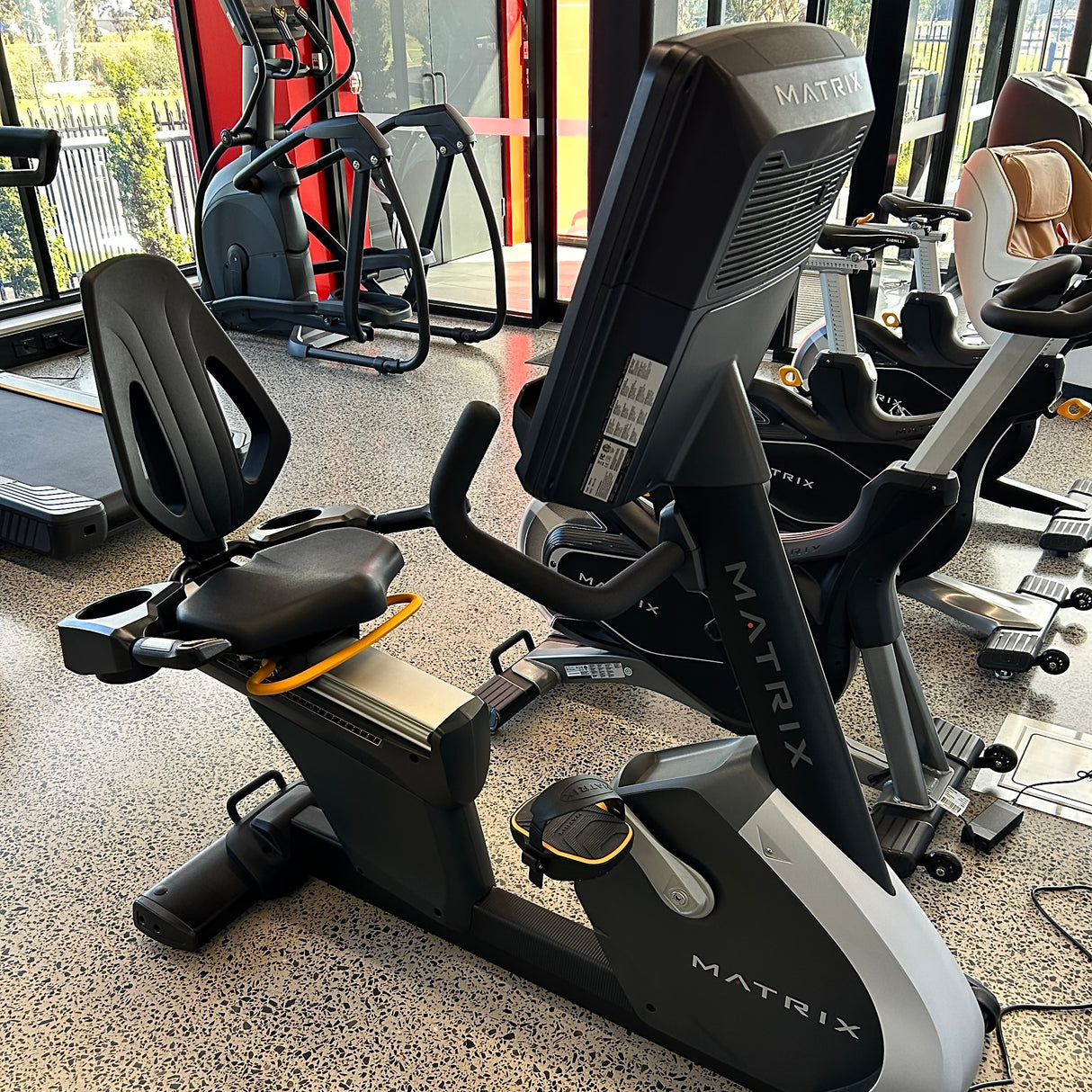 Matrix Recumbent indoor training cycle