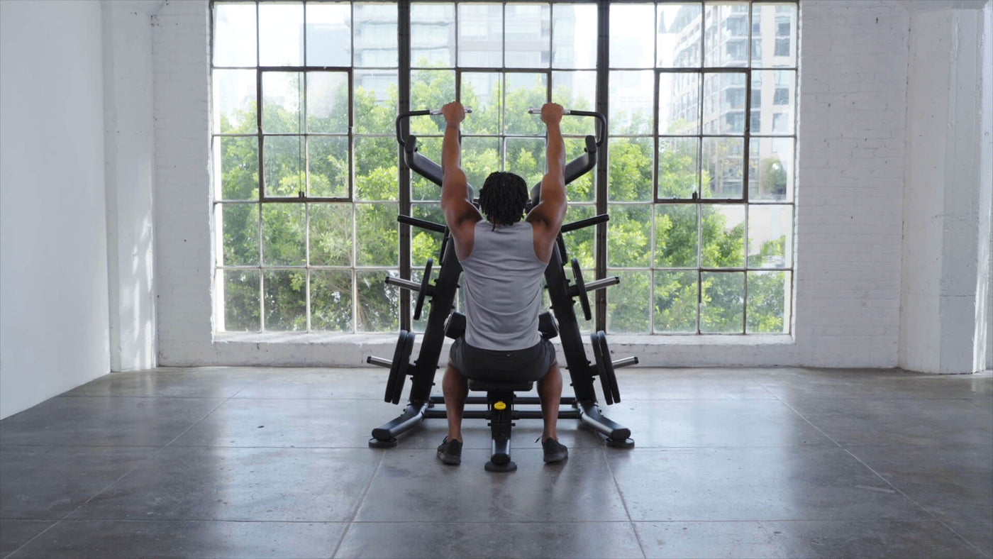 vision fitness plate loaded movements - lat pulldown