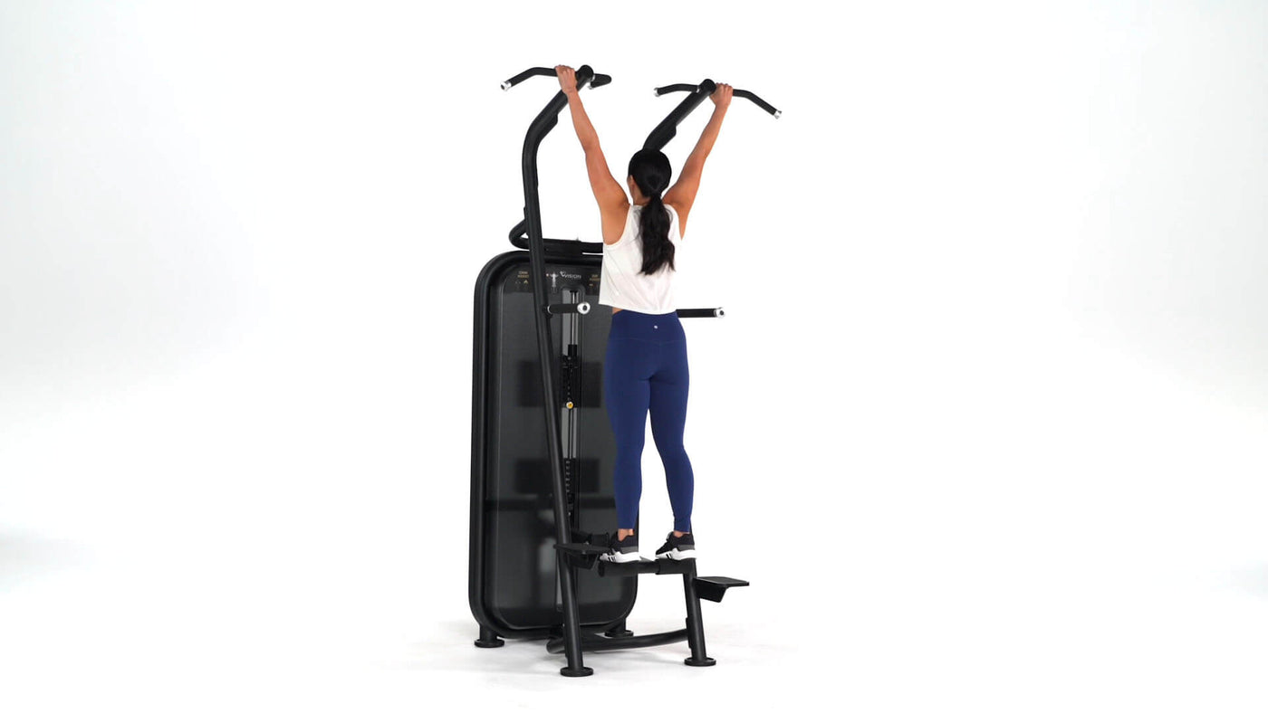 vision fitness selectorized movements - chin dip assist
