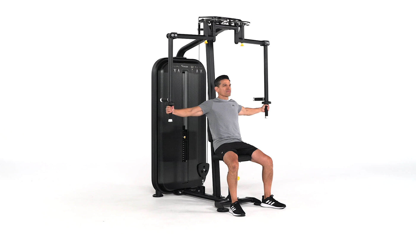 vision fitness selectorized movements - pec fly rear delt