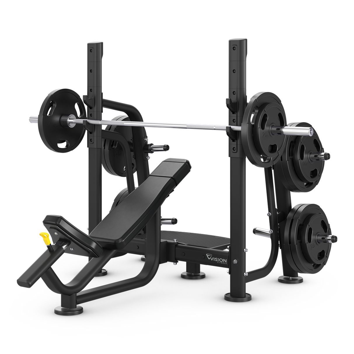 vision olympic incline bench