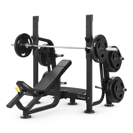vision olympic incline bench