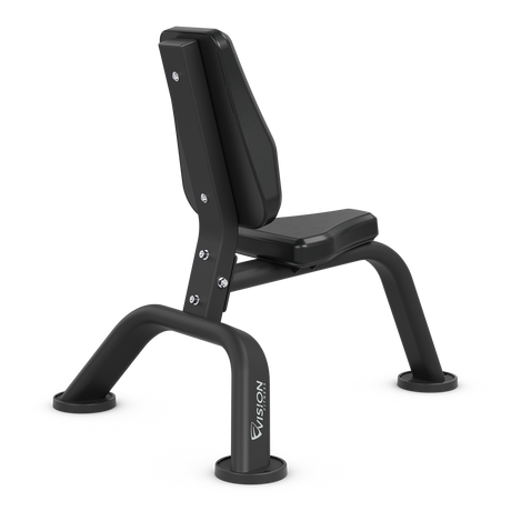 vision fitness utility bench - back
