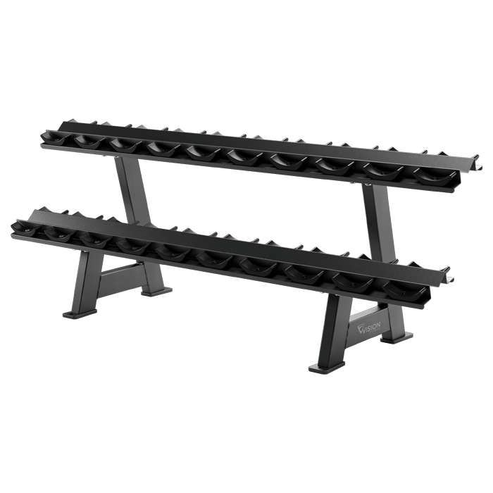 vision fitness dumbbell rack