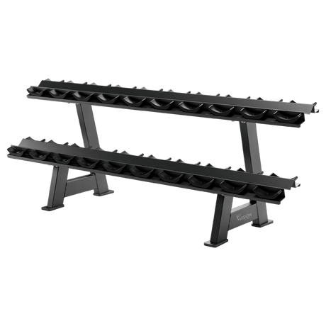 vision fitness dumbbell rack