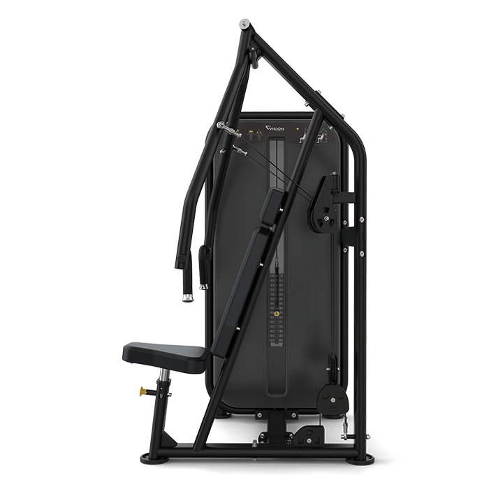 Vision Fitness Pin Loaded Strength Machine - Chest Press - png - side