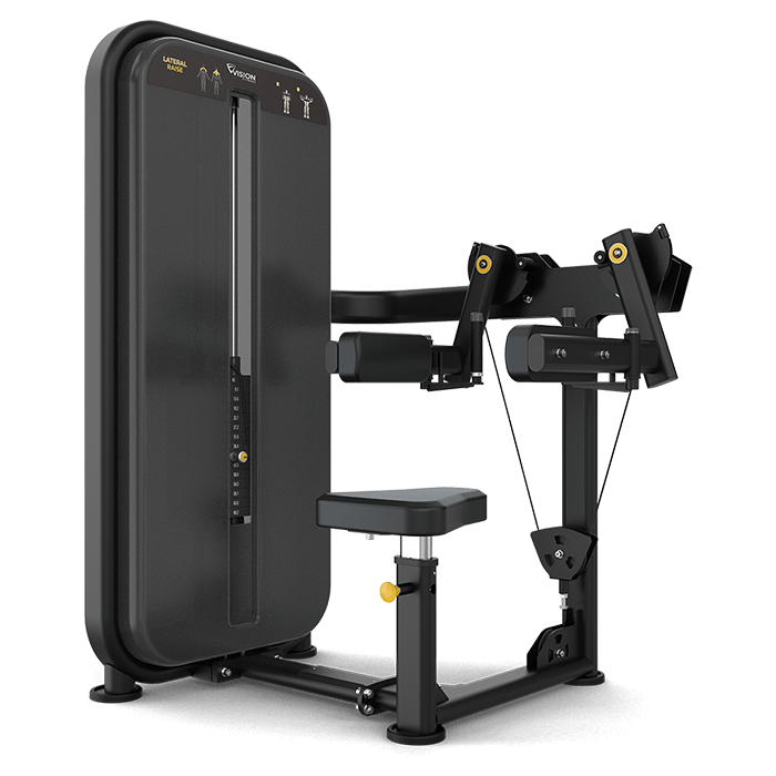 Vision Fitness VST600-S21 Lateral Raise Machine - black - transparent background