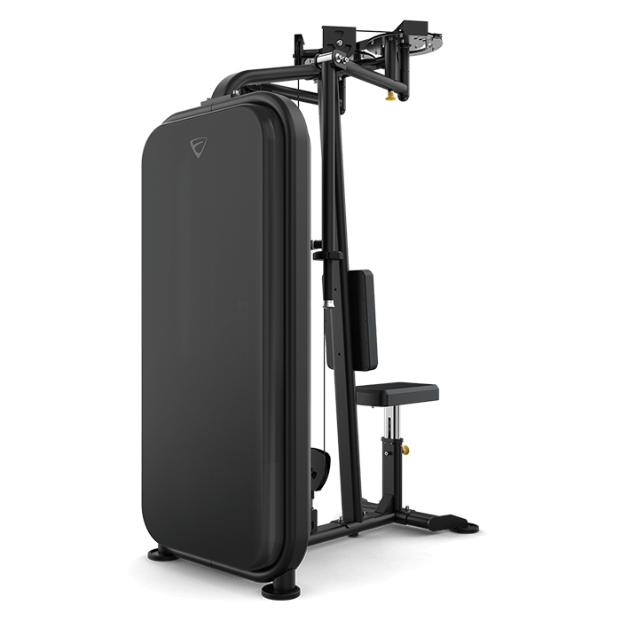 Vision Fitness Pin Loaded Strength Machine -pec fly rear delt - png - side