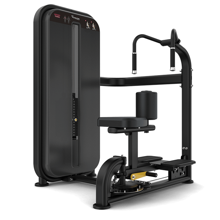 vision fitness rotary torso machine - png