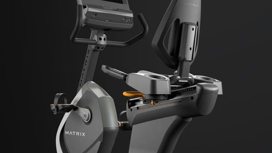 indoor recumbent cycle pedal detail