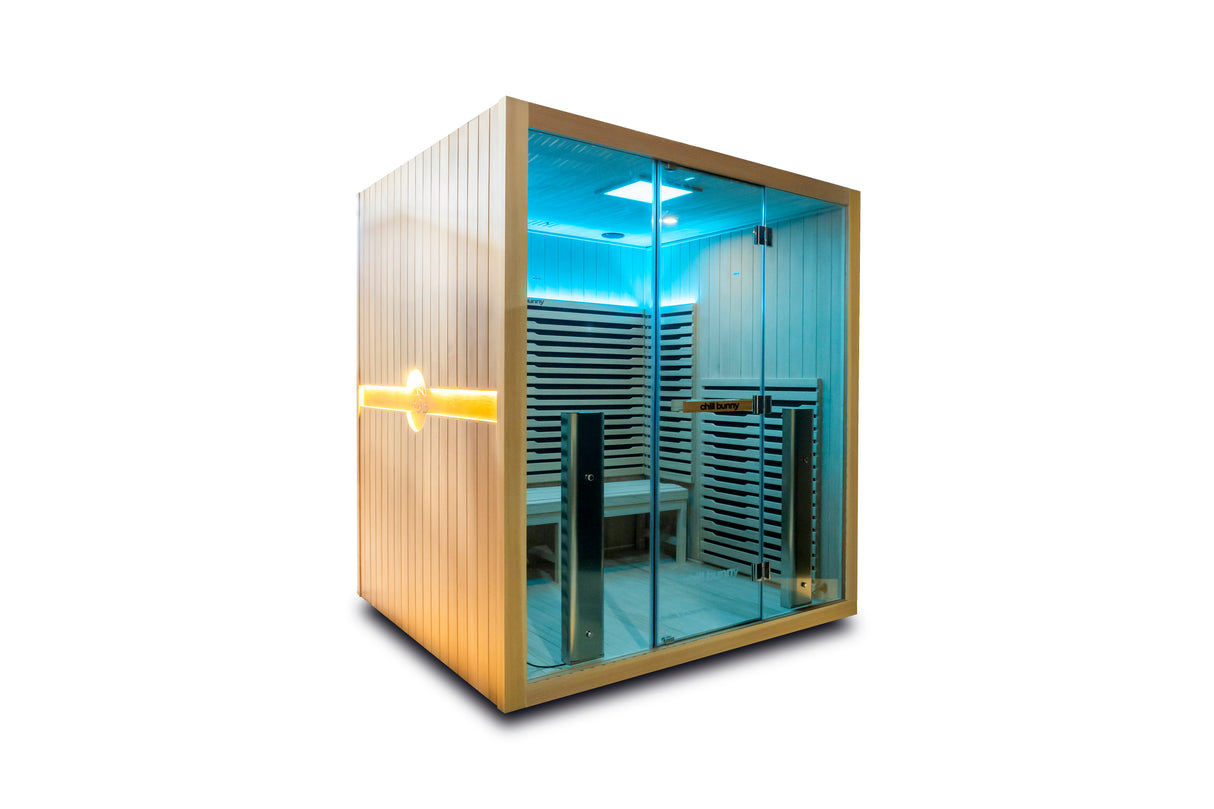 chill bunny indoor sauna product photo - white background