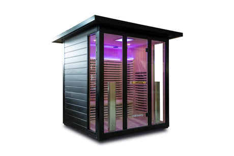 chill bunny outdoor sauna - side