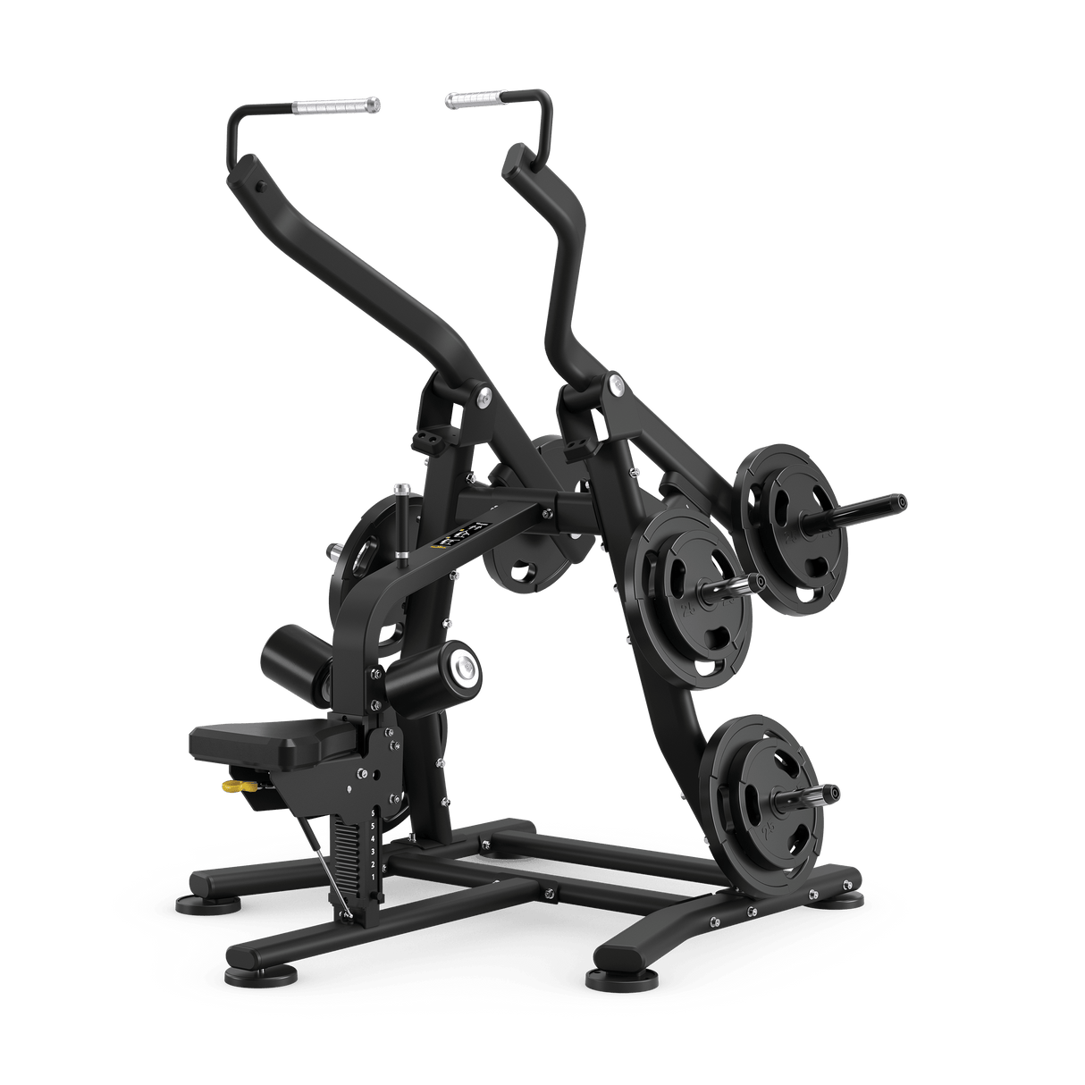 Matrix Plate Loaded Lat Pulldown Machine - transparent background