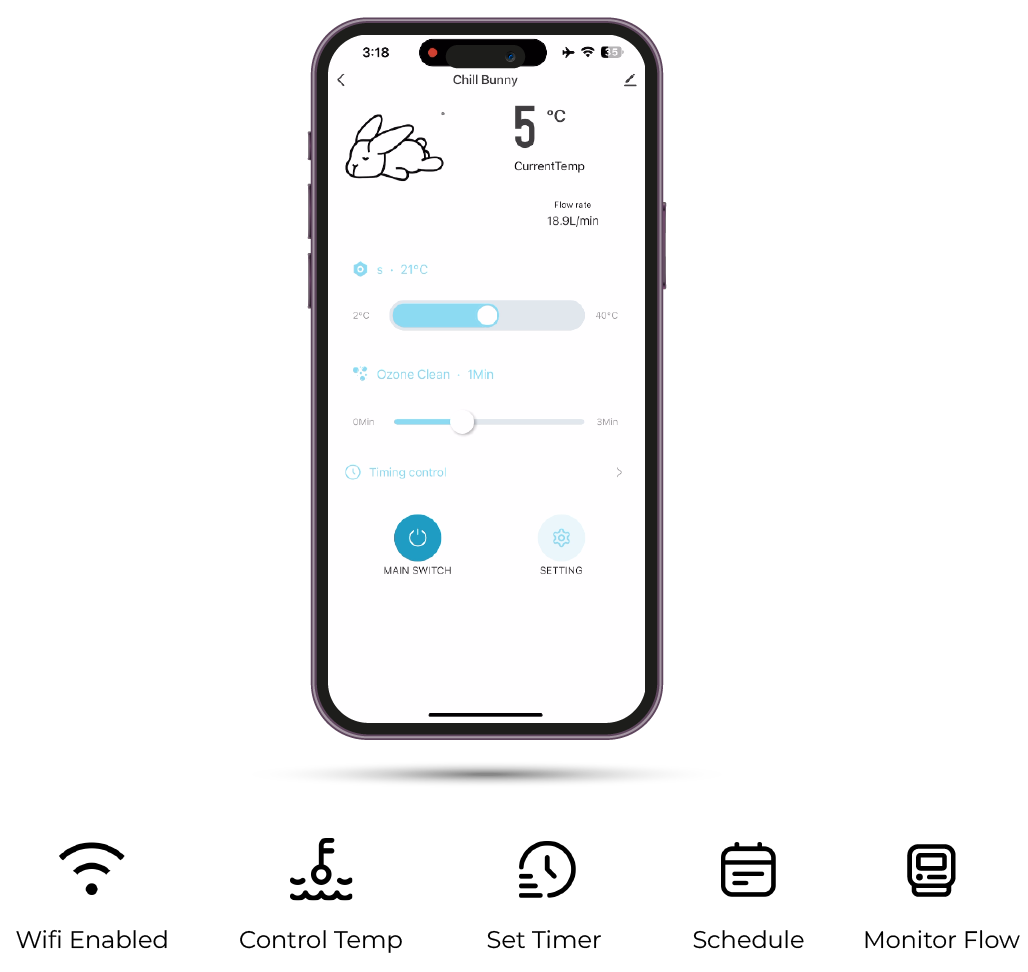 chill bunny phone app bluetooth connect