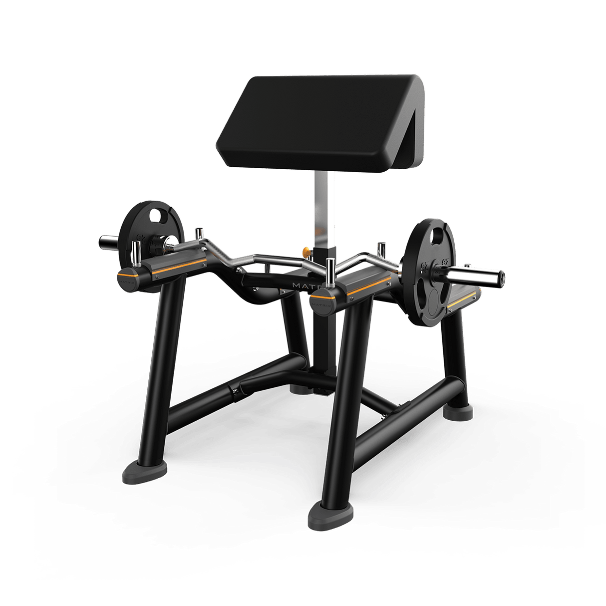 Matrix Magnum Standing Arm Curl Machine MG-A71 - transparent background