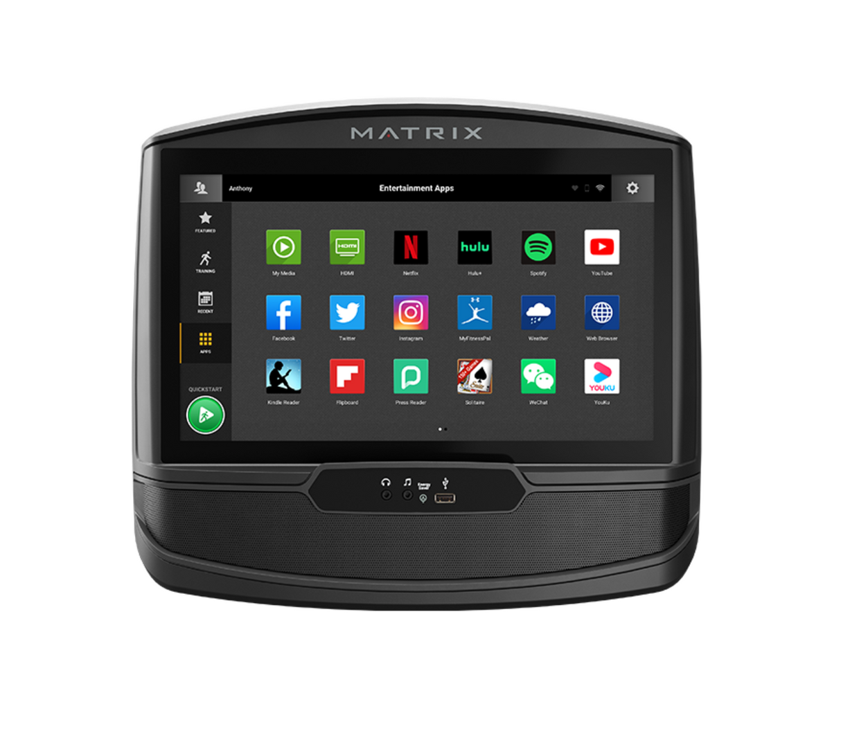 Matrix A50 Ascent Trainer XIR Console Detail