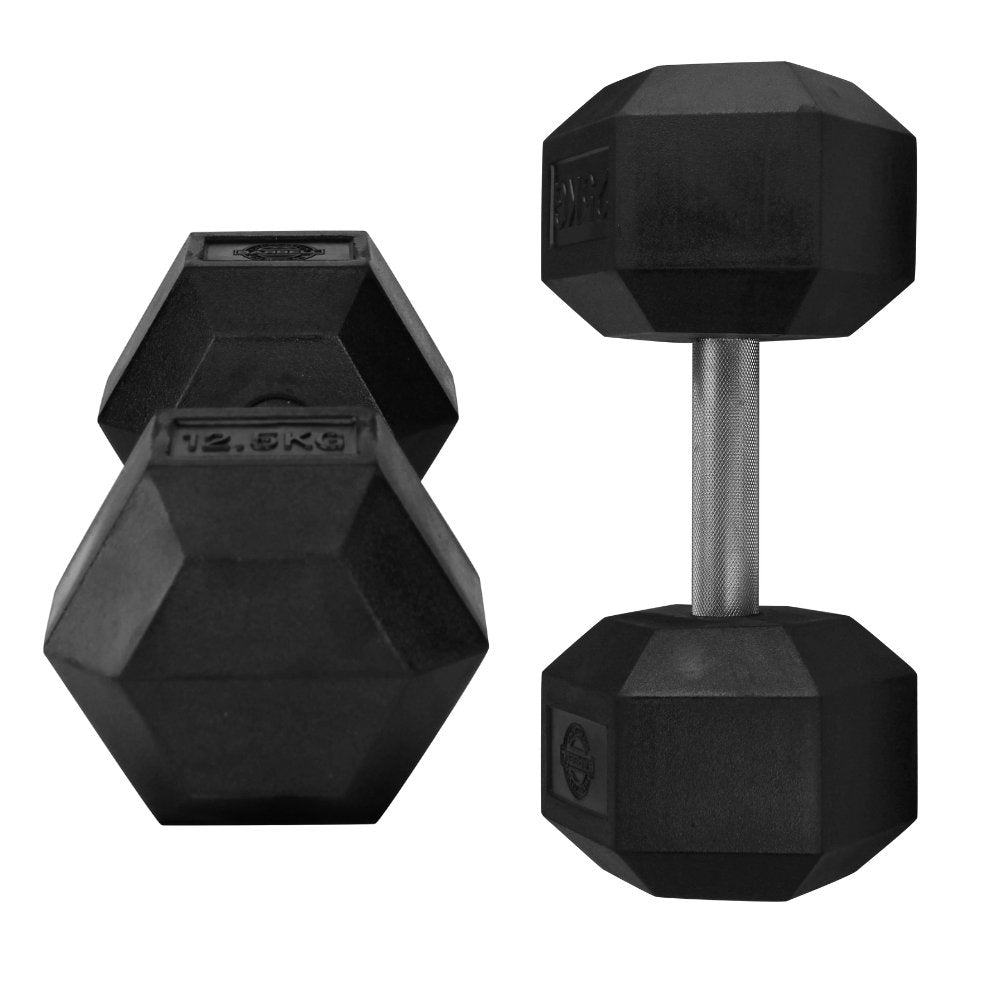 12.5KG Dumbbells - Standing and Laying Angles - white background