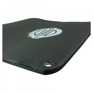 15mm Black Exercise Mat with Steel Eyelets