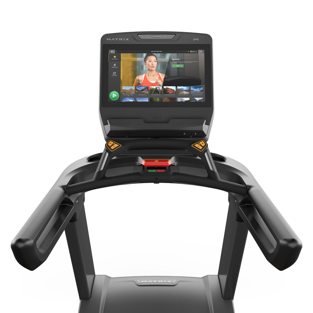 Matrix Performance Treadmill TouchXL Console - white background