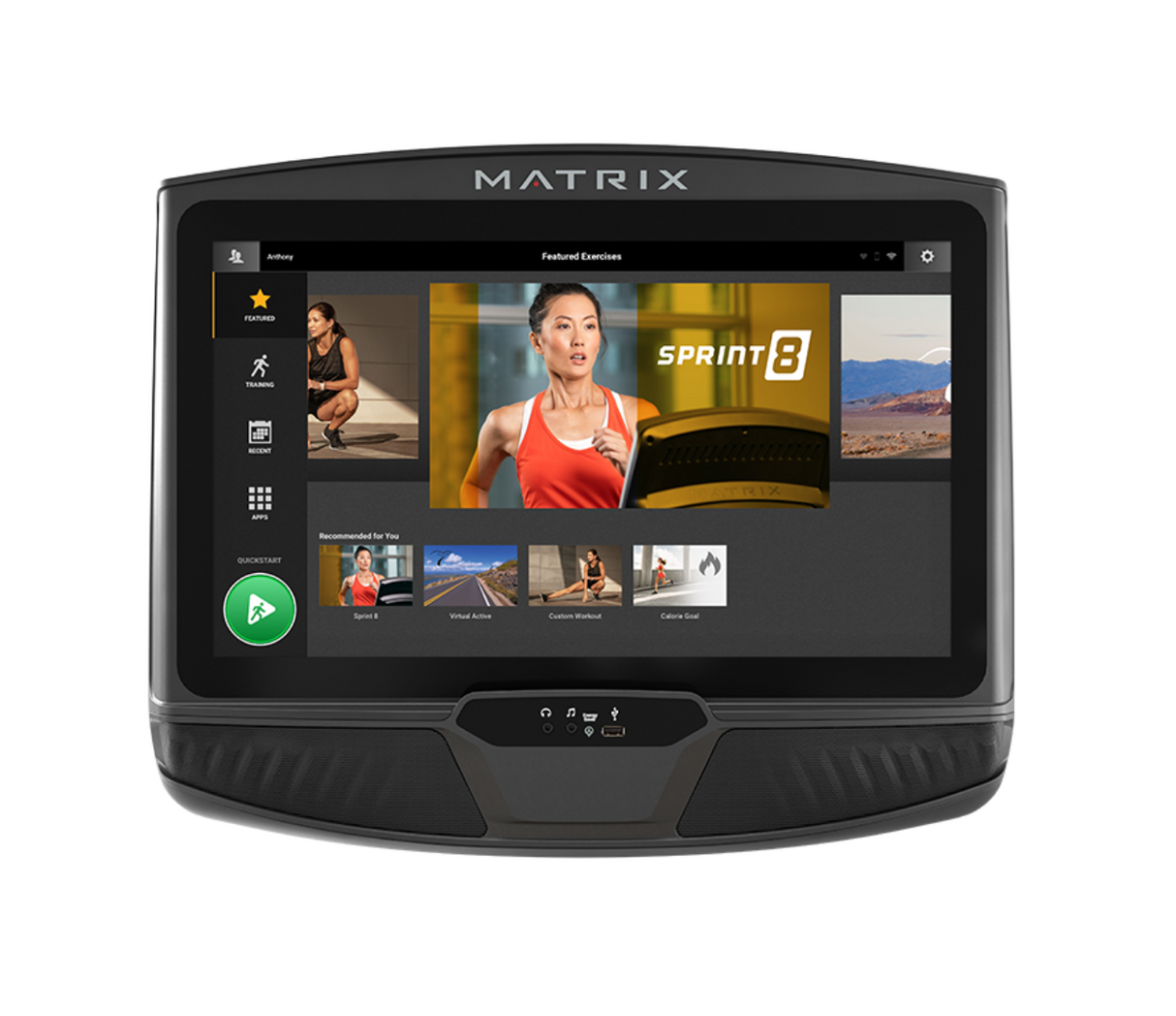 Matrix U50 Upright Bike With XUR Console