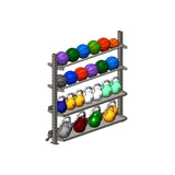 Kettlebell Storage Rack Illustrated Diagram 