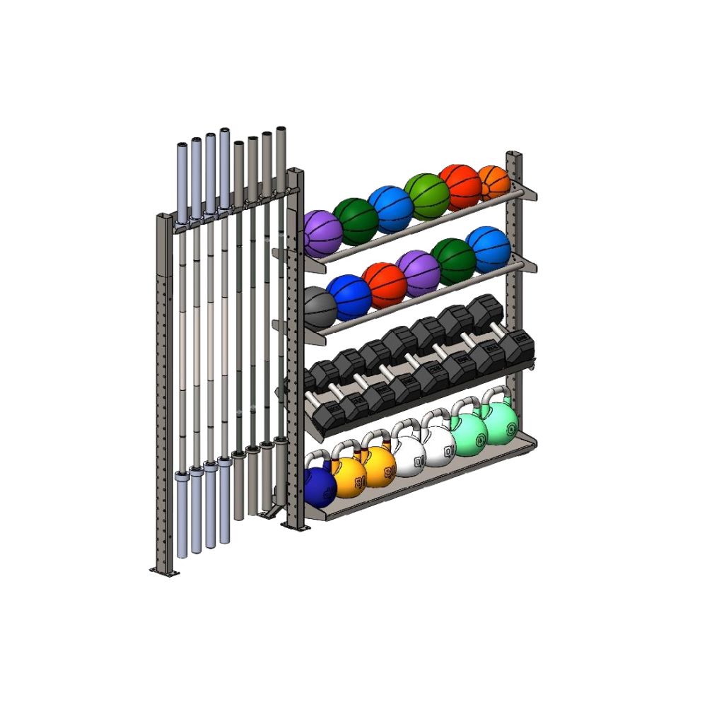 Storage Rack Tall Double 05 – Johnson Fitness Australia