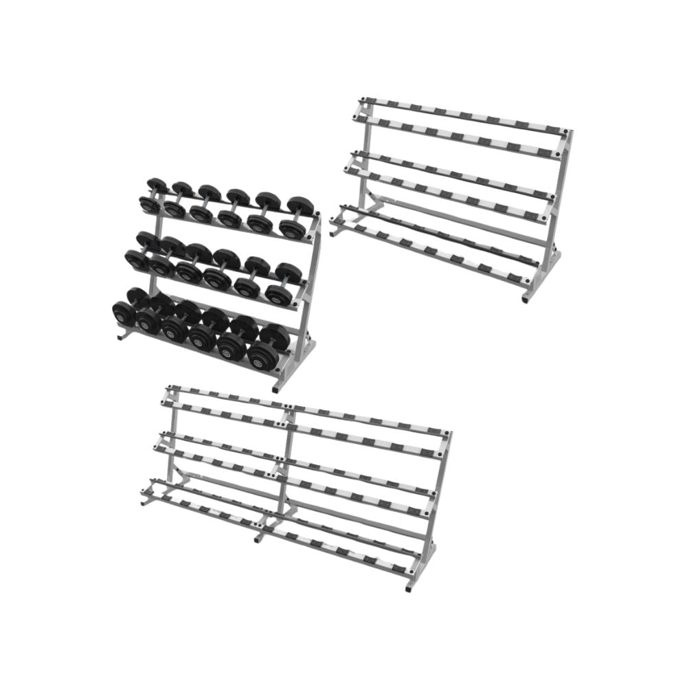 Triple Tier Dumbbell Racks