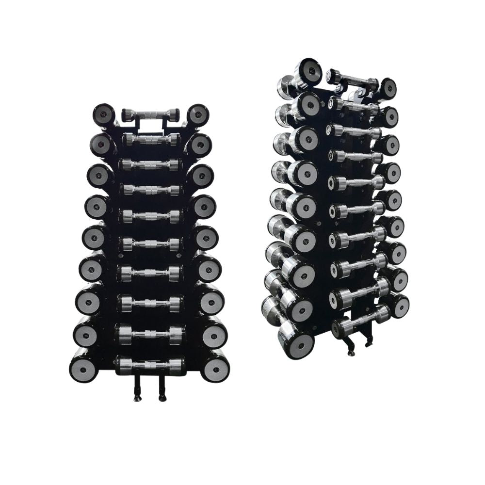 Fortress Compact 14 Pair Designa Bell Dumbbell Rack