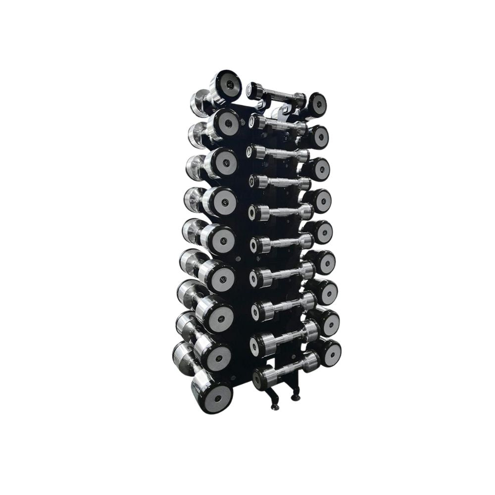 Fortress Compact 14 Pair Designa Bell Dumbbell Rack