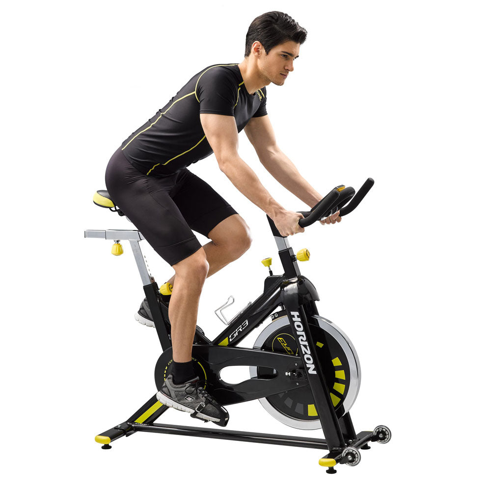 Horizon Adventure 3 Treadmill & Horizon GR3 Indoor Cycle with (LCD Console) Cardio Bundle