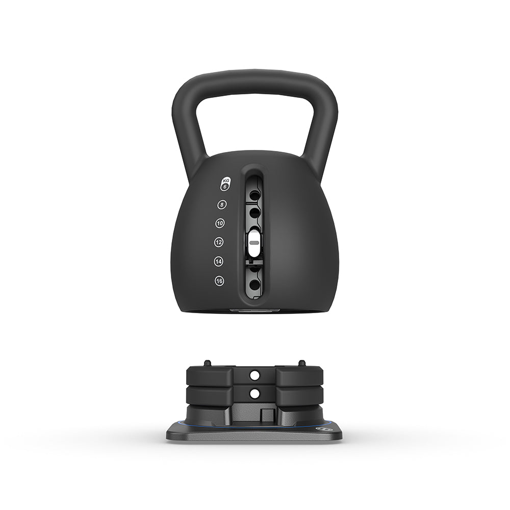Horizon Adjustable Kettlebell - detail face - white background 