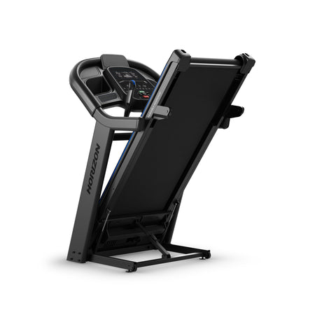 horizon 7.4AT Treadmill folded - white background 
