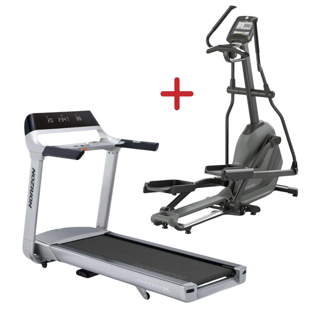 Horizon Paragon X Treadmill + Horizon Andes 5.1 Elliptical EOFY Bundle