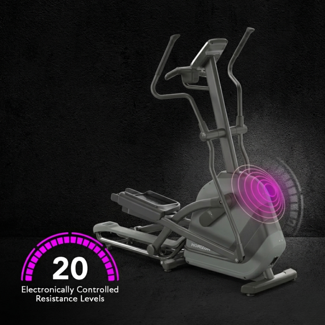 Horizon Omega Treadmill (GREY) + Horizon Andes 5.1 Elliptical EOFY Bundle