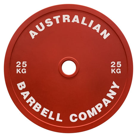 Red 25kg Weighted Plate - Australian Barbell Company 
