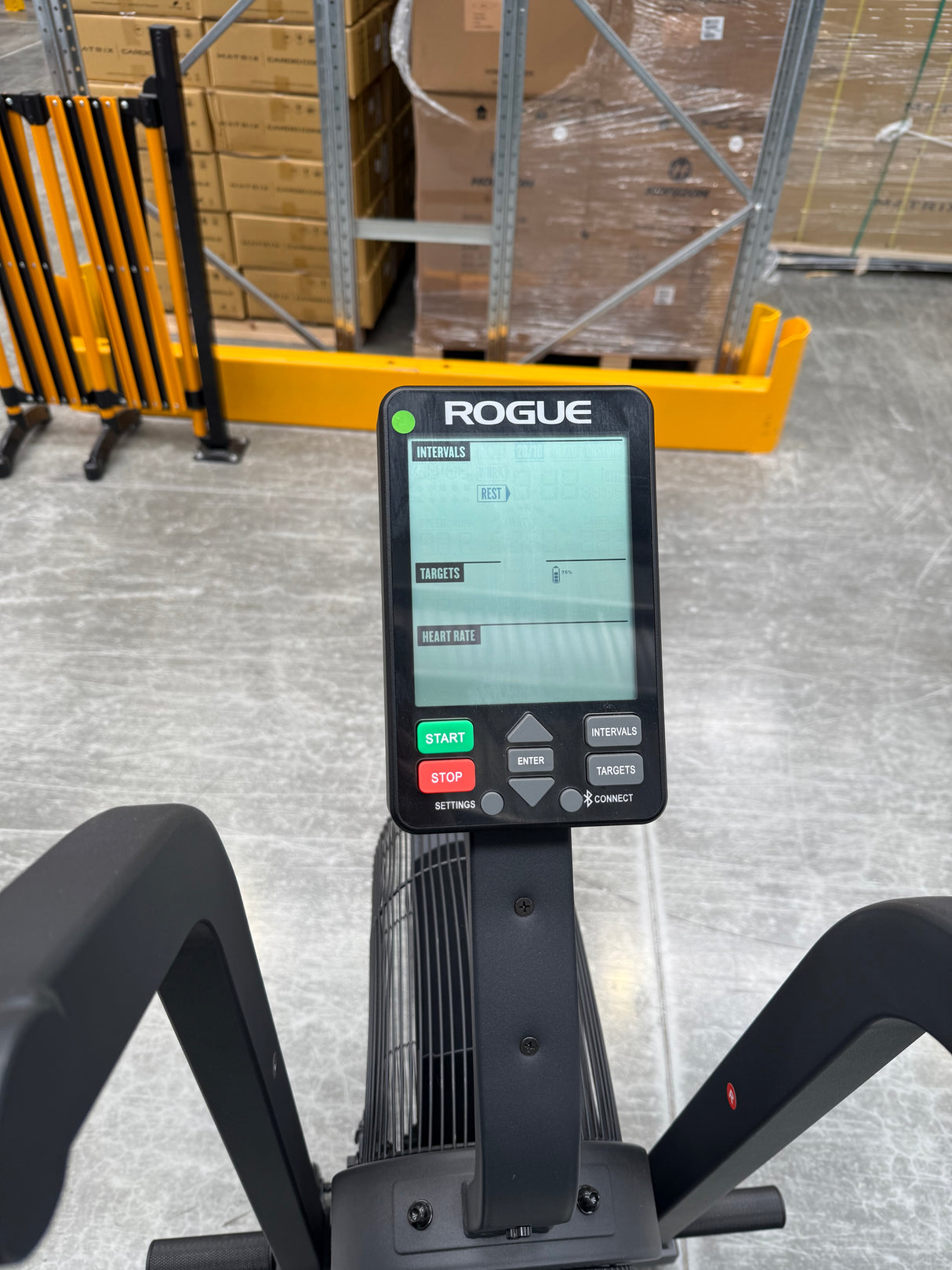 rogue echo air bike showroom model console 