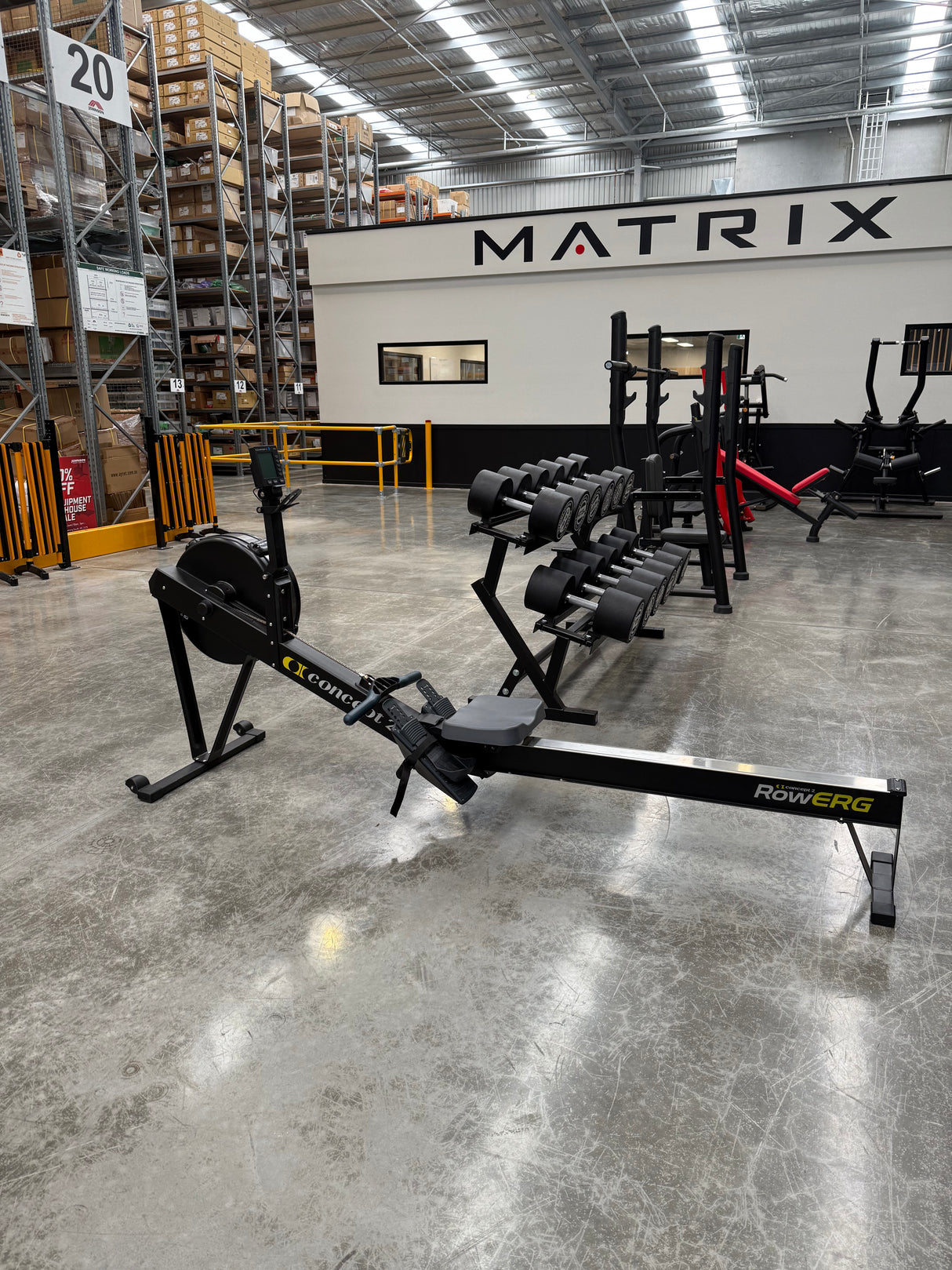 concept 2D rower showroom model 